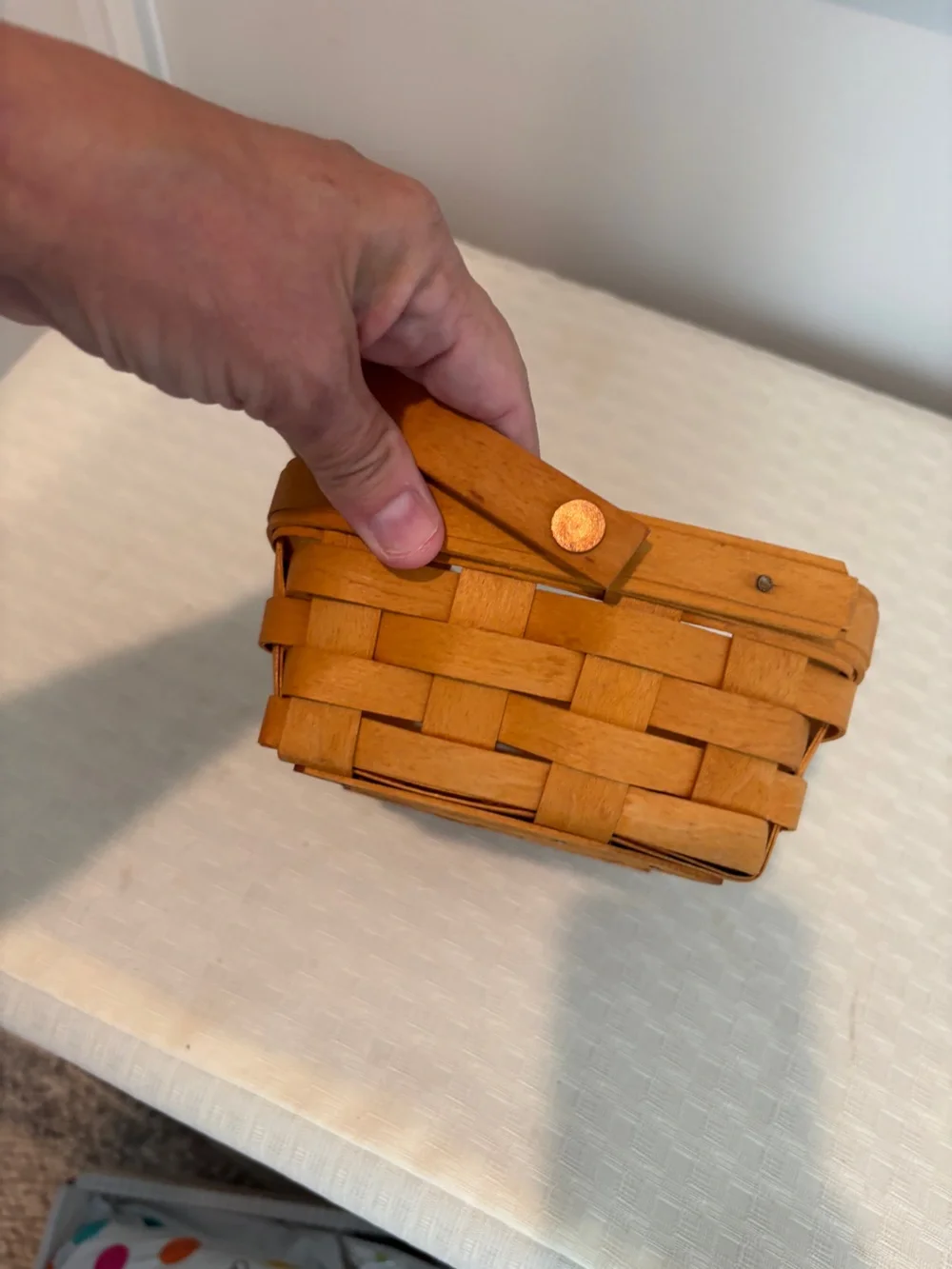Longaberger Berry Basket 4.5x 5 and approximately 3